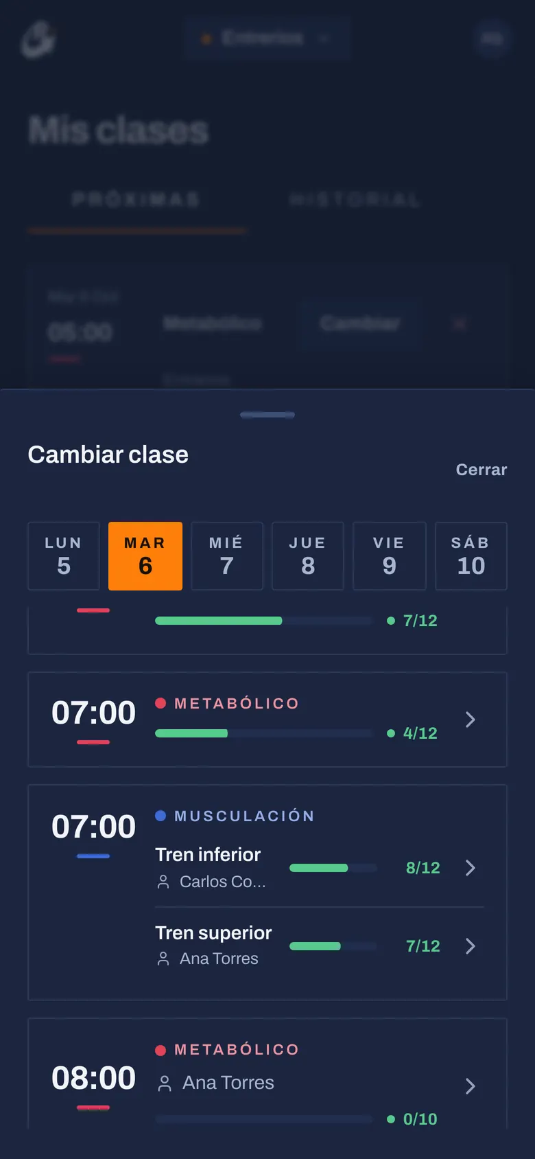 Paso 3: Y el horario que te sirva