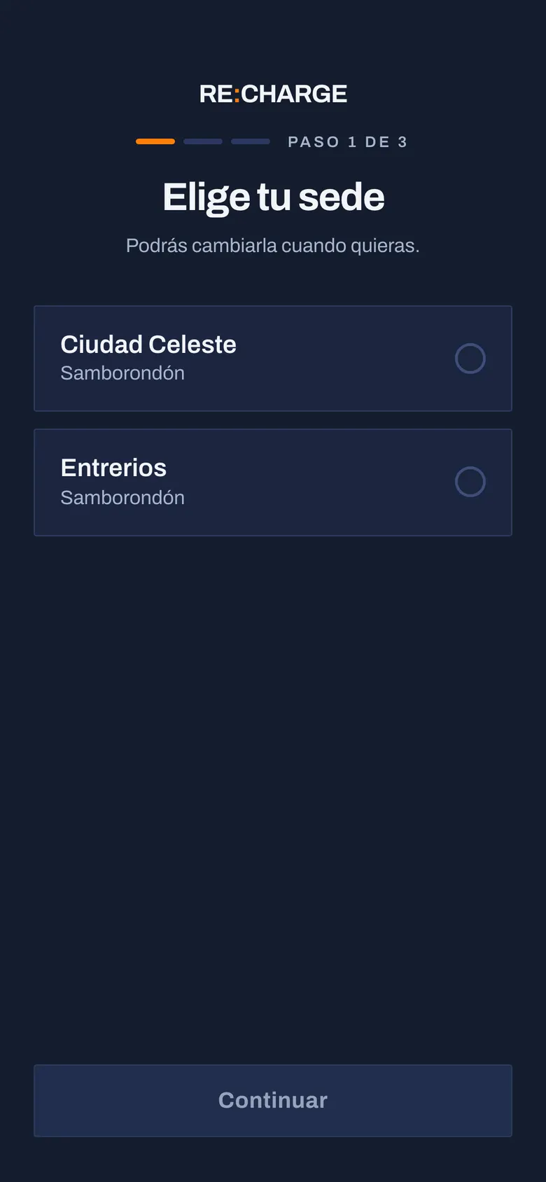 Paso 5: Abre el enlace y elige tu sede